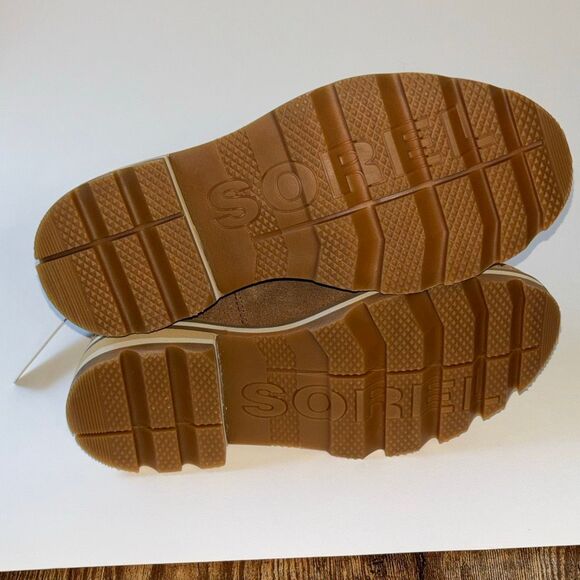 NWT Sorel Lenox Chelsea waterproof leather boots Velvet Tan 6.5 lug sole - Picture 7 of 8